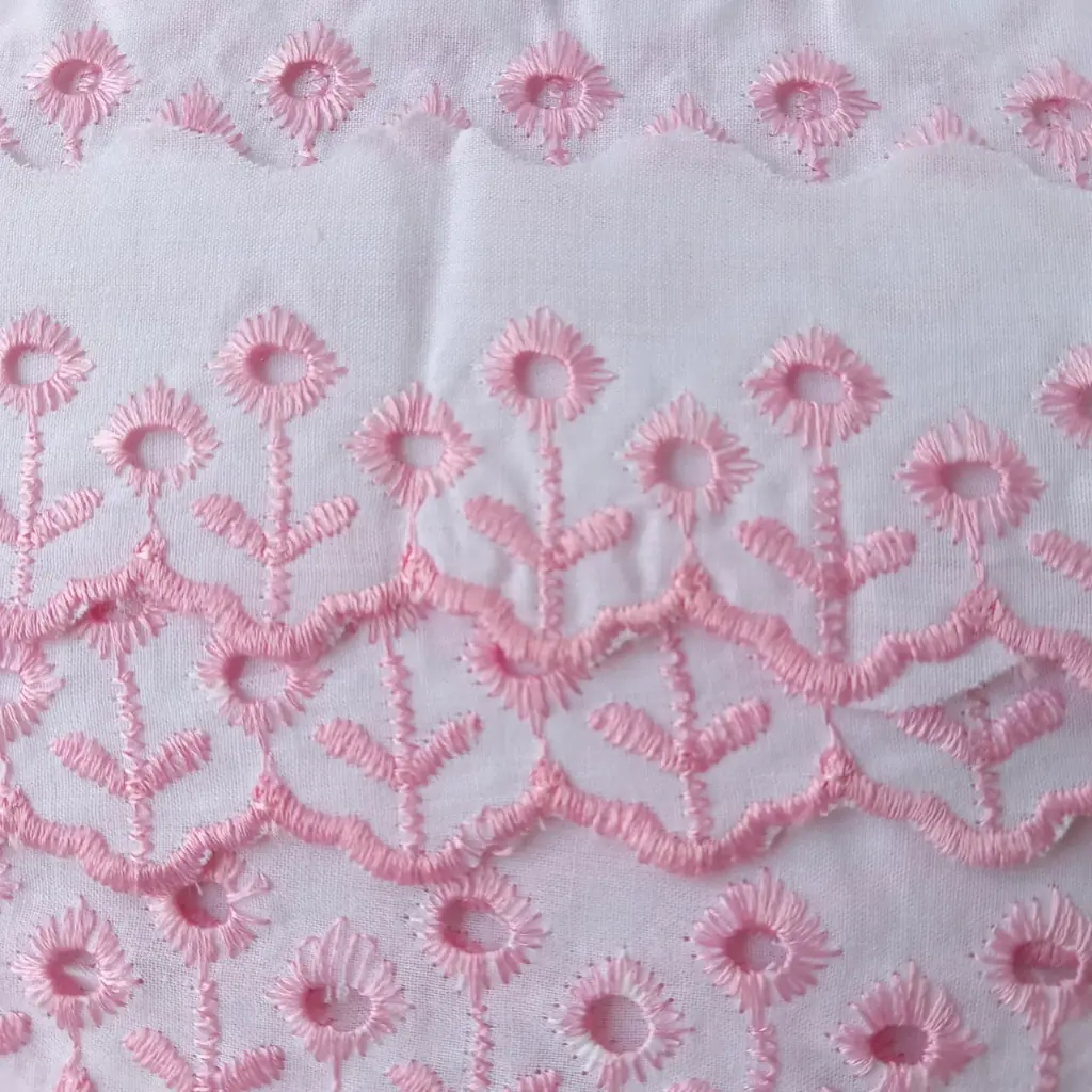 Tira Flores Bordada 4cm - Rosa.3.webp