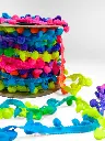 Tira Pom Pom Multicolor - Colores Neón
