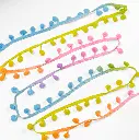 Tira Pom Pom - Multicolor.