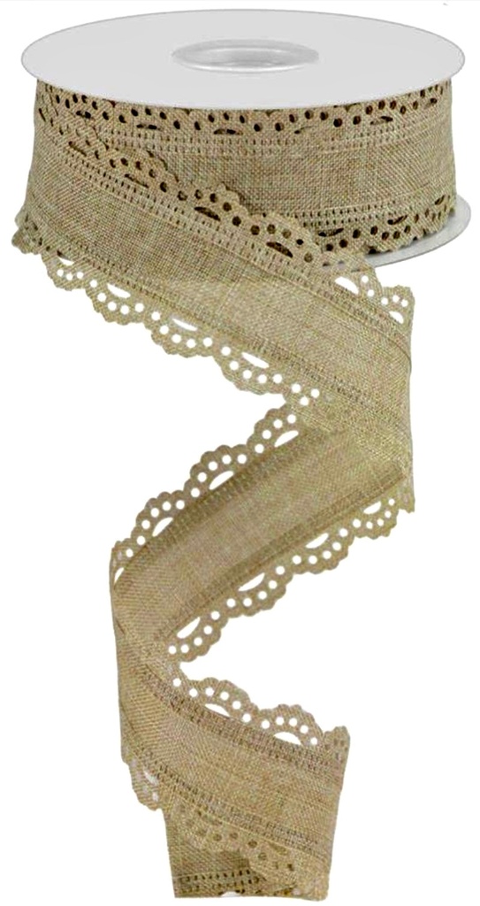 Encaje Scalloped - Khaki