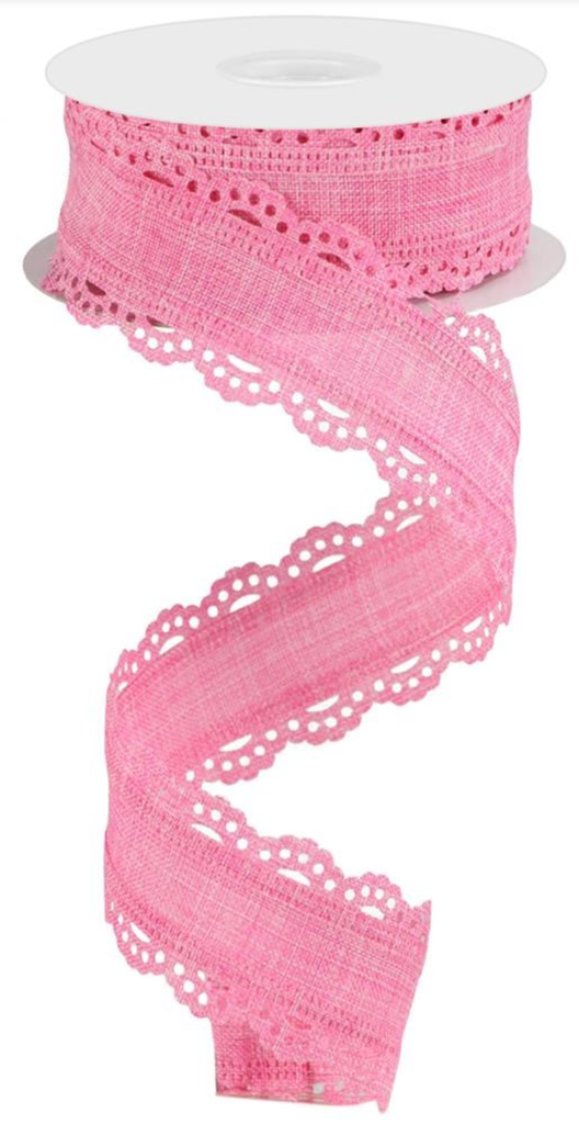 Encaje Scalloped - Rosa 