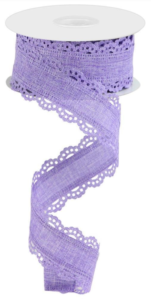 Listón de Encaje Scalloped - Morado