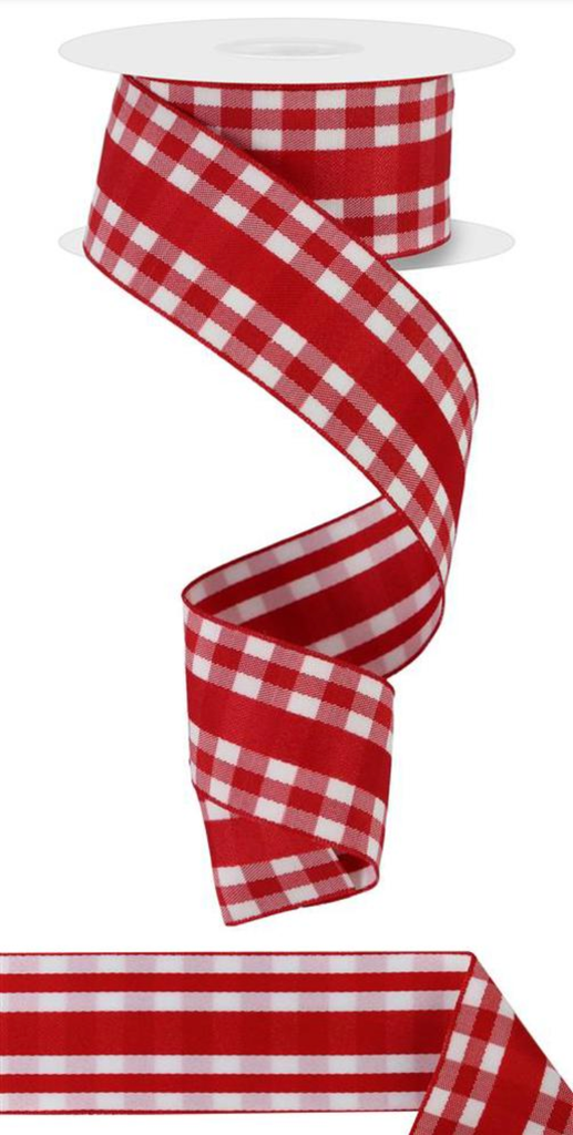 Listón de Cuadros - Rojo Picnic