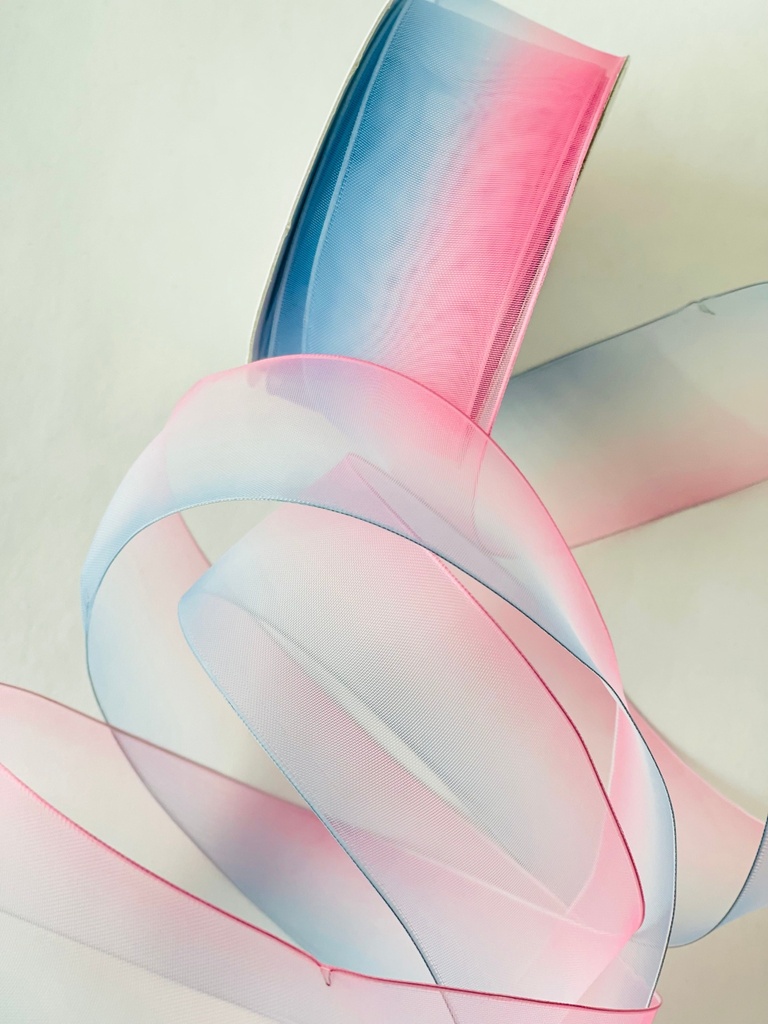 Organza Alambre - Cotton Candy