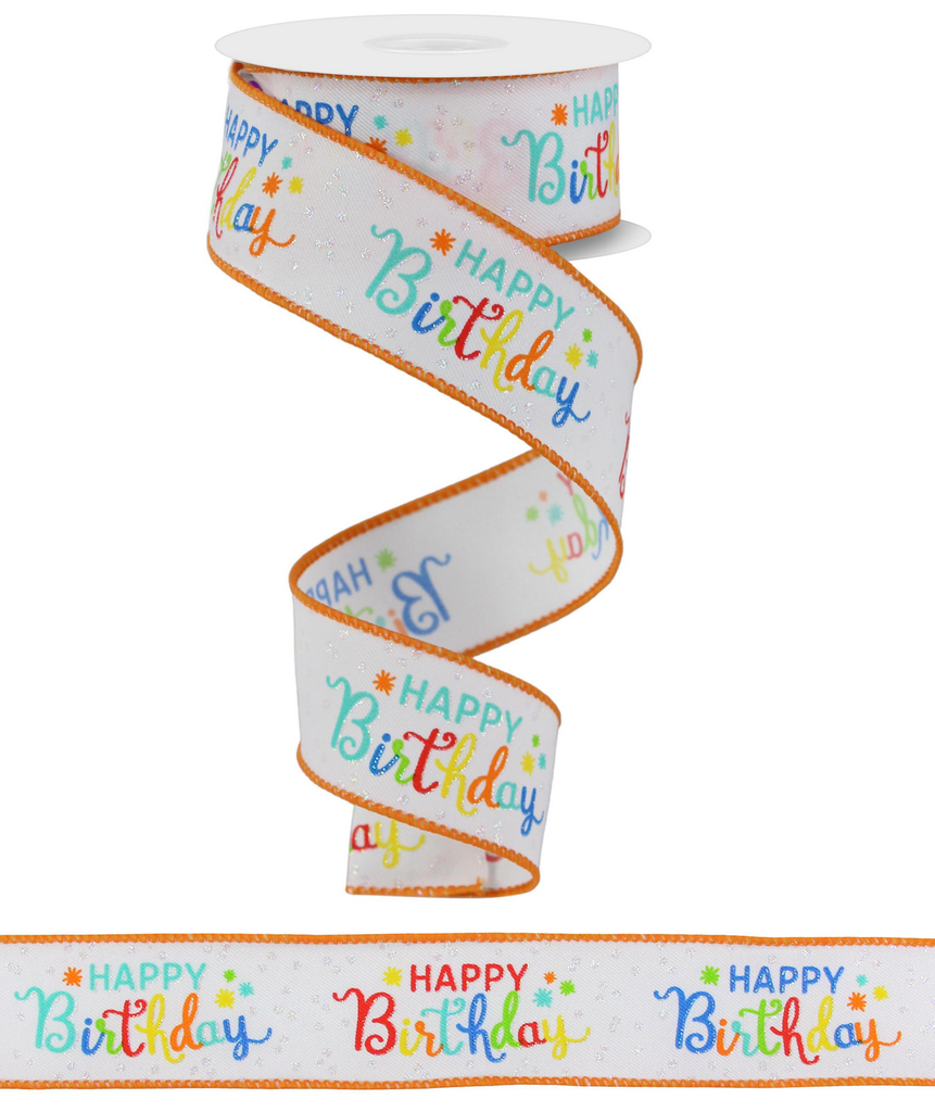 Listón Cumpleaños - Happy Birthday Azul 