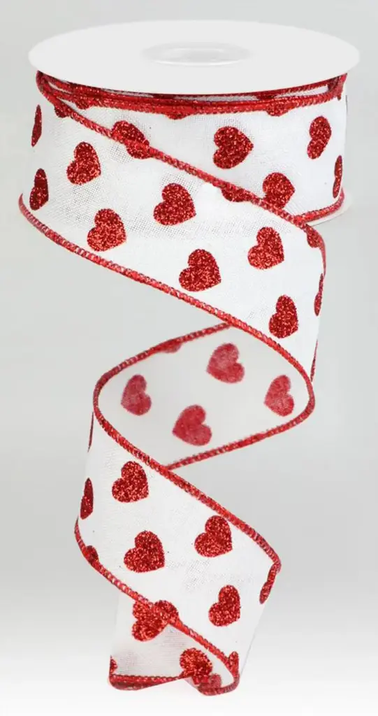 Listón San Valentín - Corazones Rojos