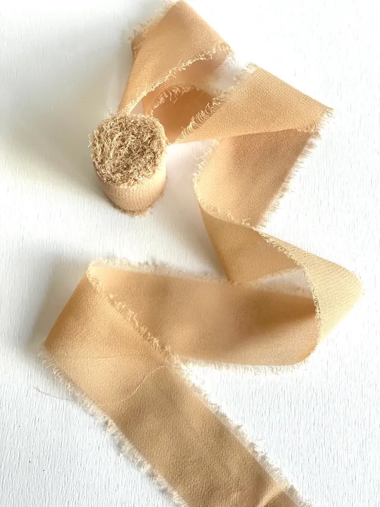 Chiffon Deshilachado - Khaki