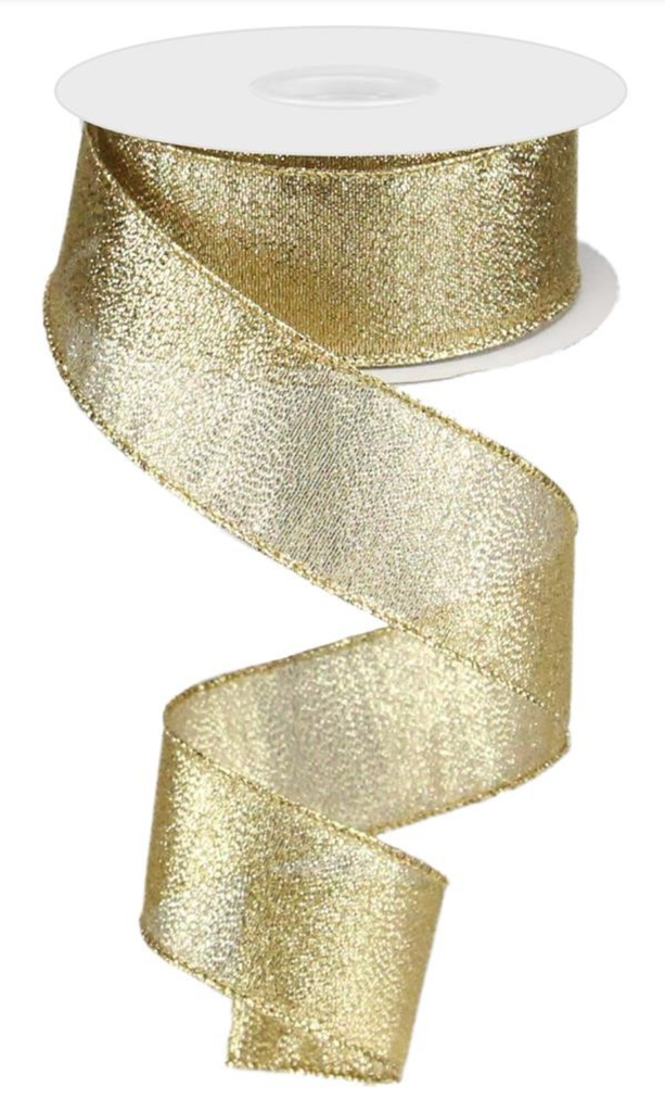 Listón Navideño - Gold Wired