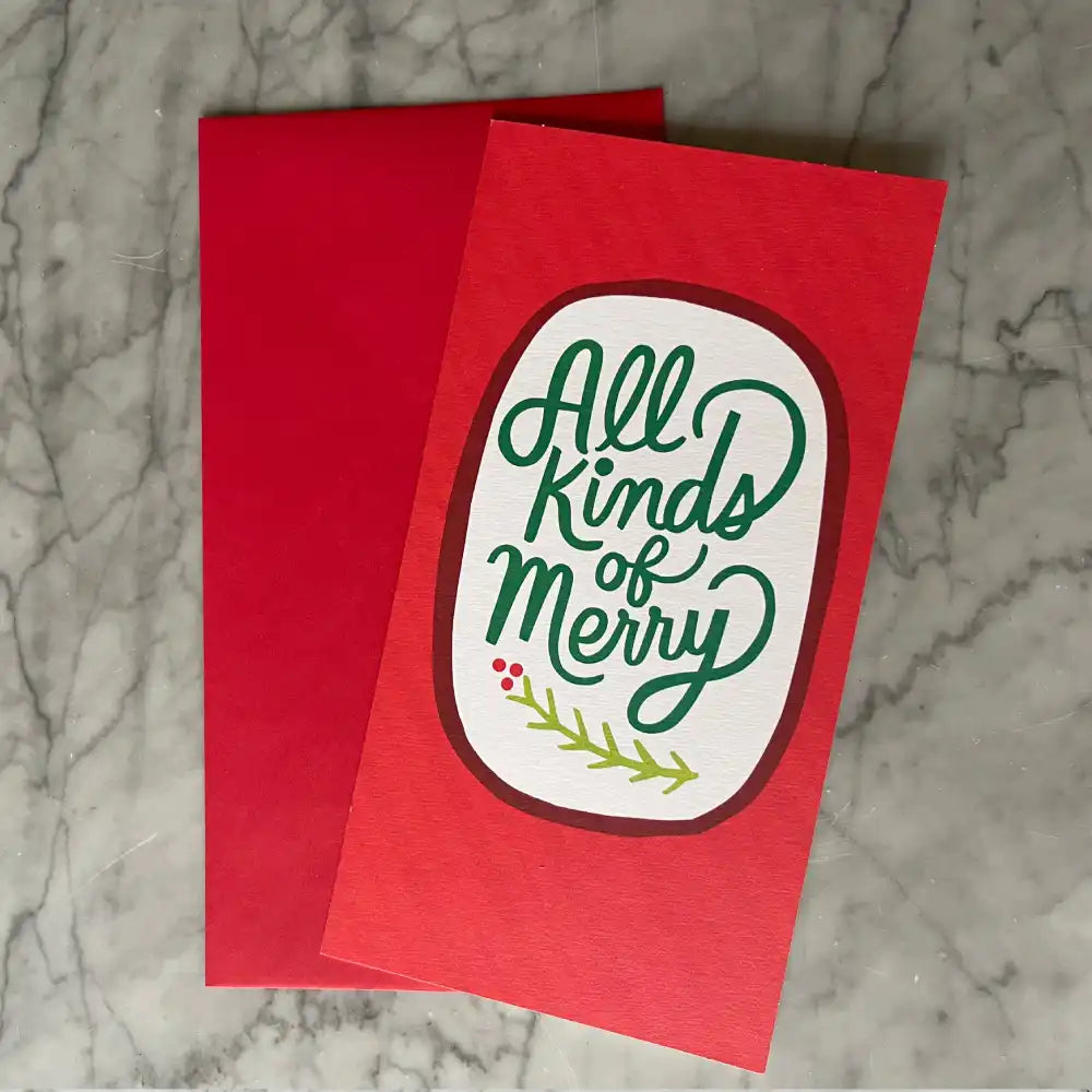 Tarjeta Navidad -  All Kinds Merry