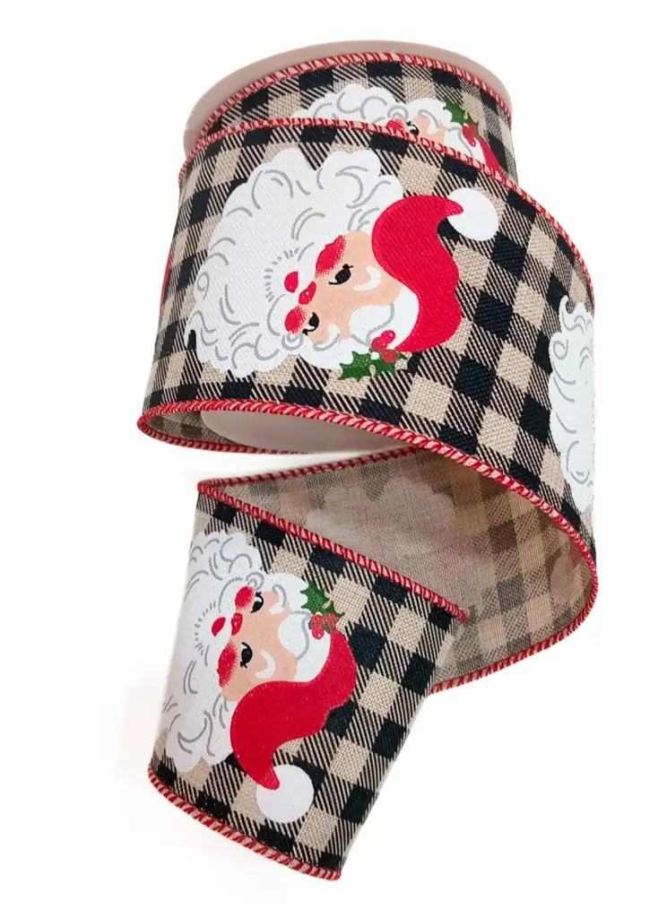 Listón Navideño - Santa Cuadros