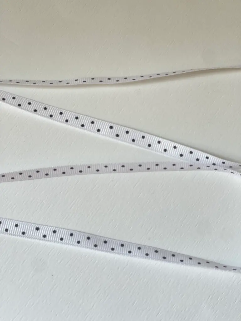 Listón Popotillo Estampado - Polka Dots Negro