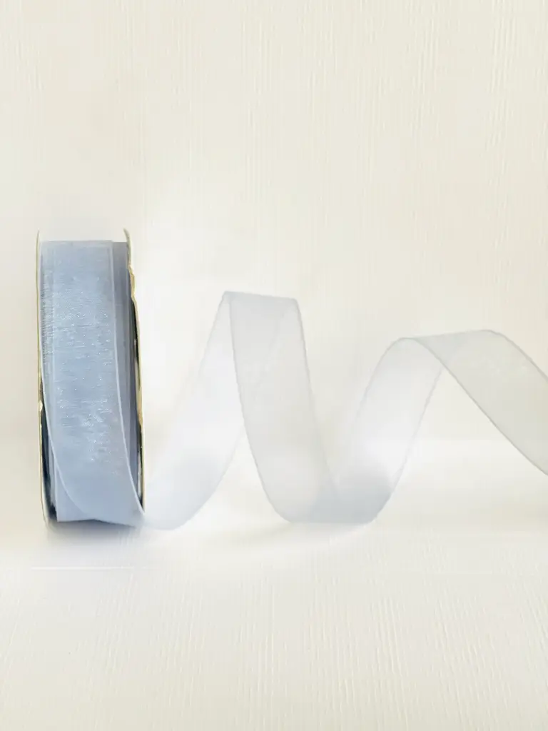 Organza Lisa - Azul Grisáceo