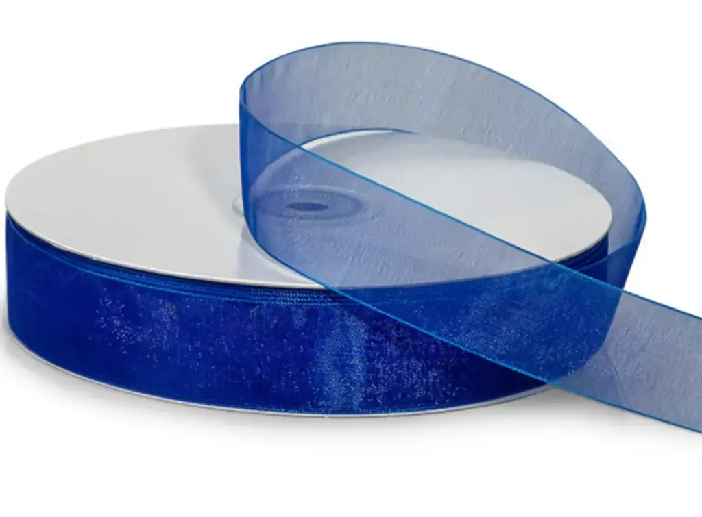 Organza Lisa - Azul Rey