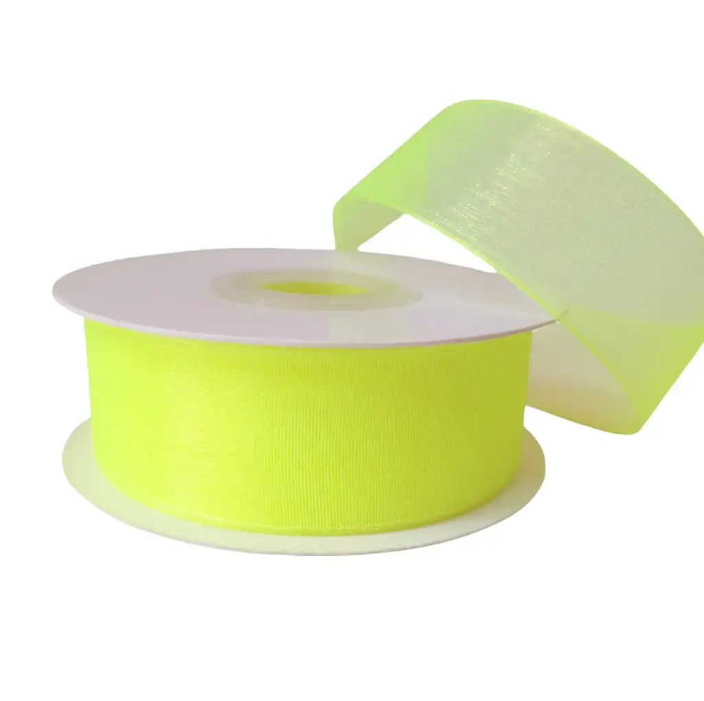 Organza Lisa - Amarillo Neón