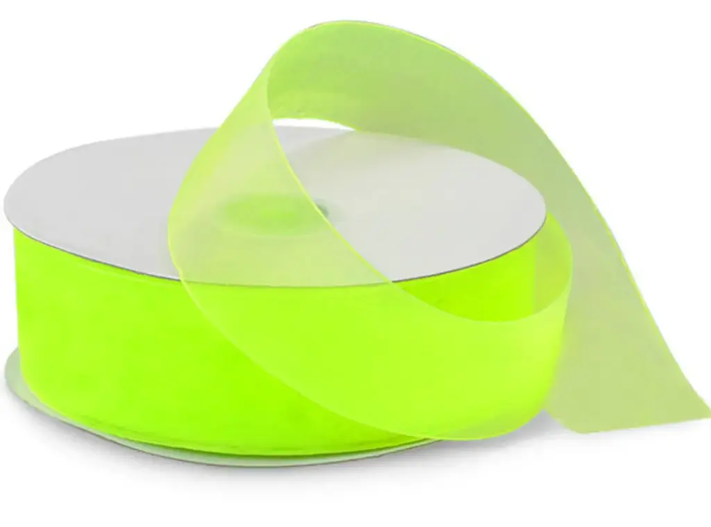 Organza Lisa - Verde Neón