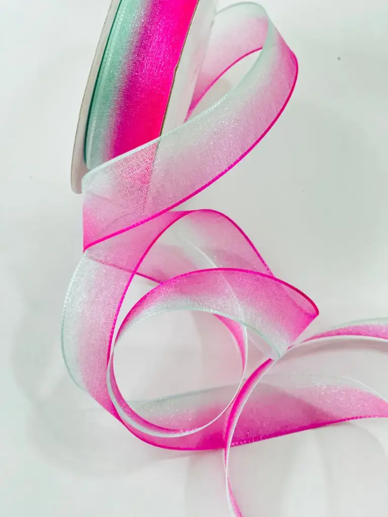 Organza Fina - Rosa Menta