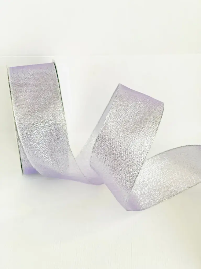 Organza Alambre - Lila & Plata