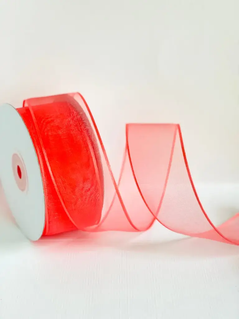 Organza Alambre Orilla Canamo - Sandia