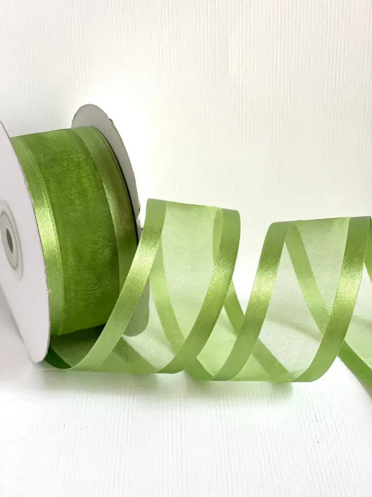 Organza filo Satín - Apple Green