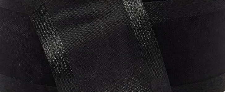 Organza filo Satín - Negro