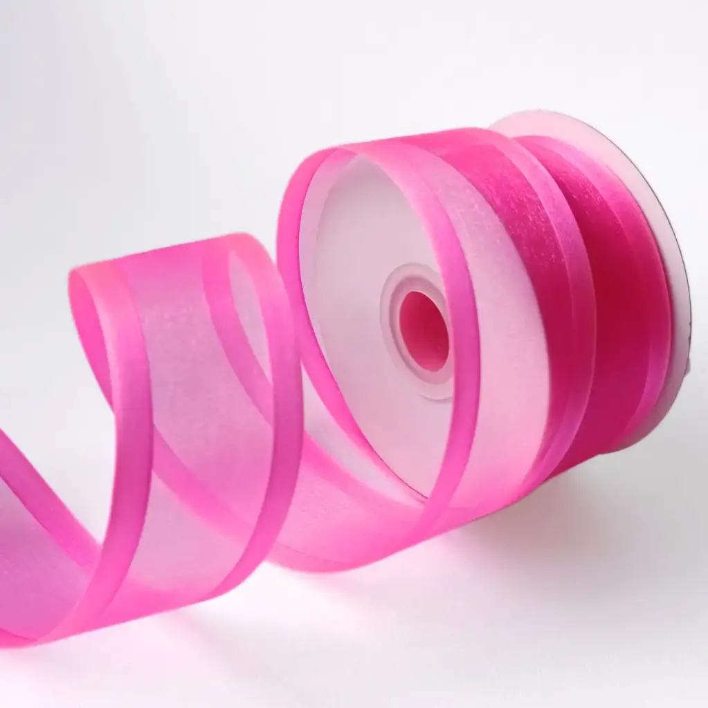 Organza filo Satín - Shocking Pink