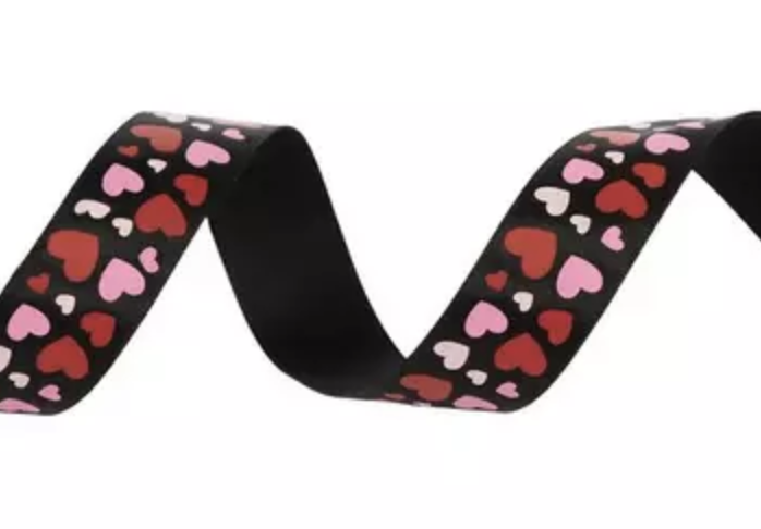 Listón de San Valentín - Corazón Negro