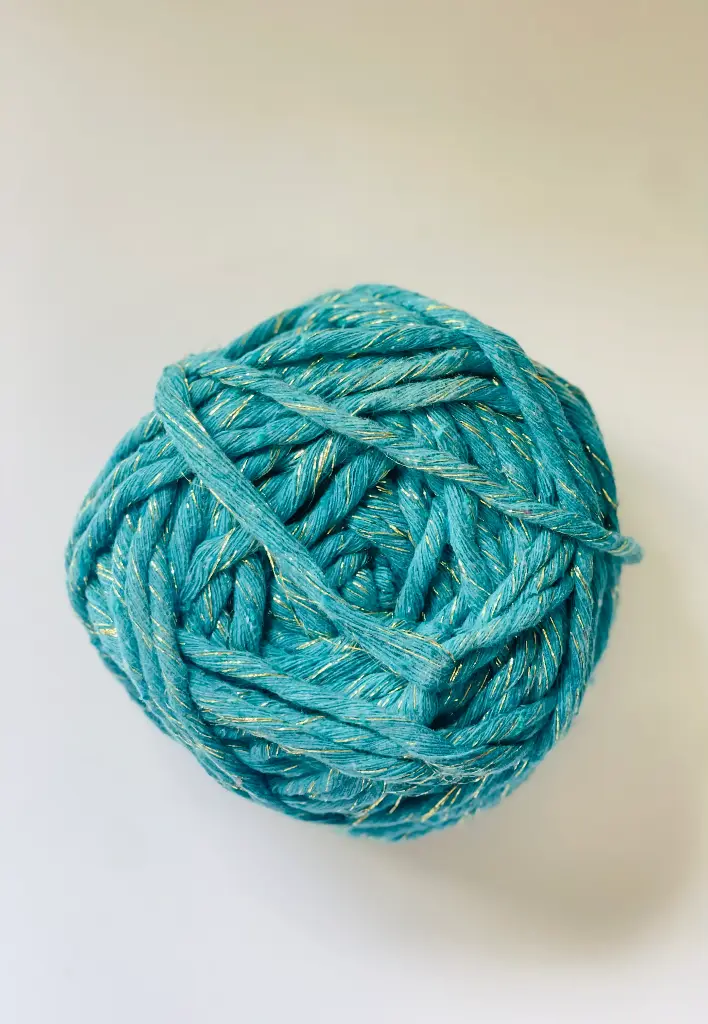Macrame hilo Lurex - Turquesa