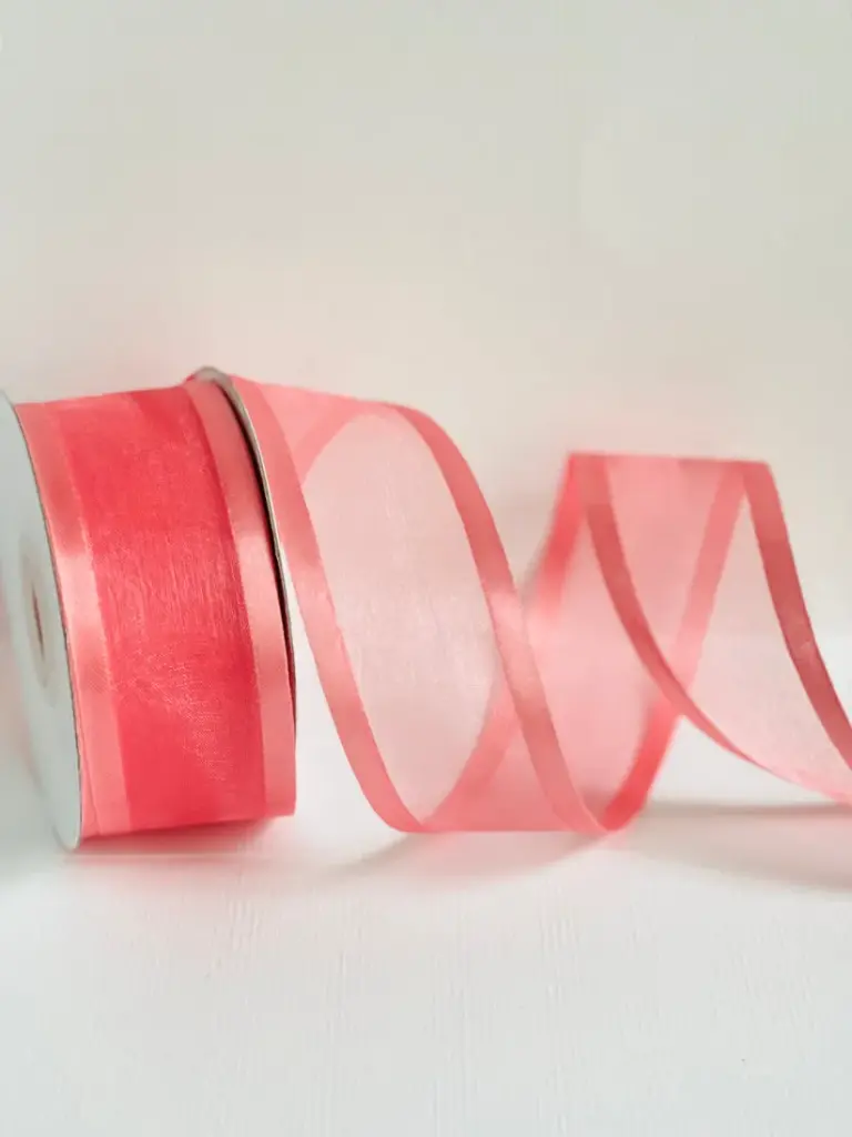 Organza filo Satín - Coral
