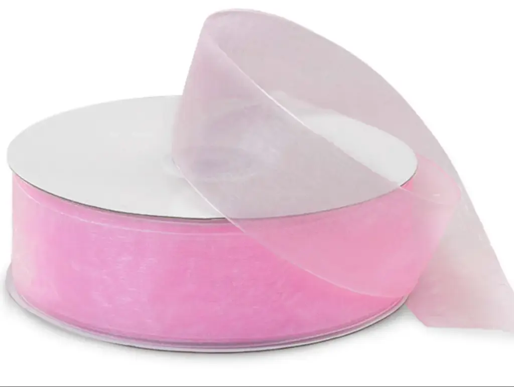 Organza Lisa - Rosa Pastel