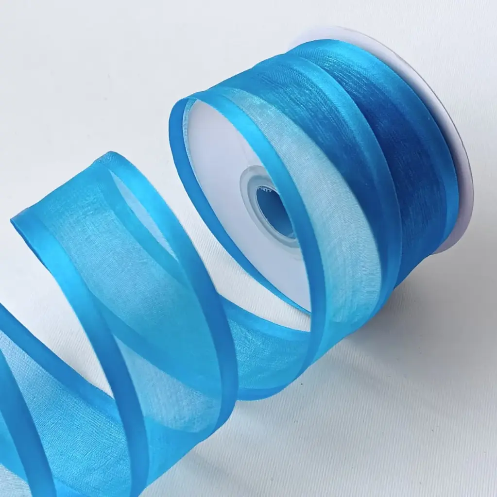 Organza filo Satín - Methyl Blue