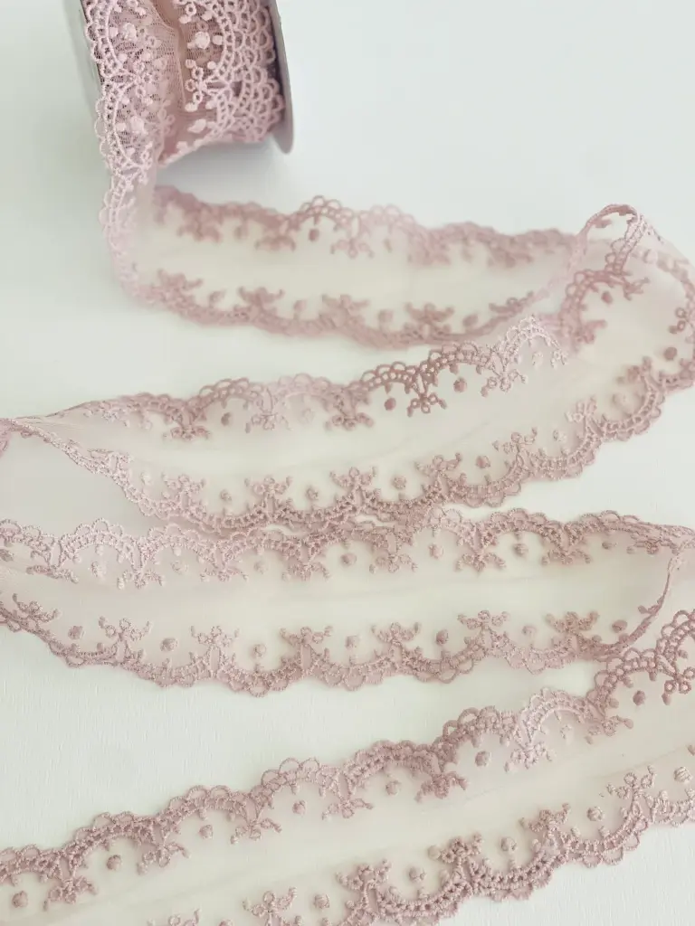 Listón Encaje Hollow - Pink Nectar