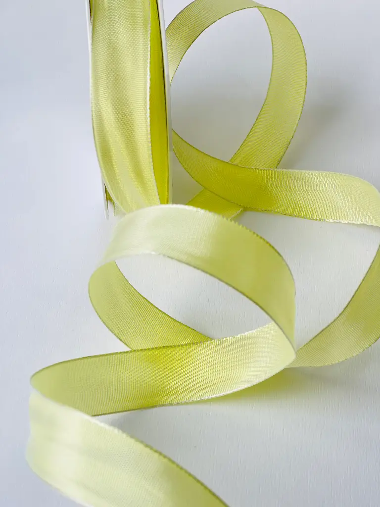 Listón de Seda Brillante - Light Yellow