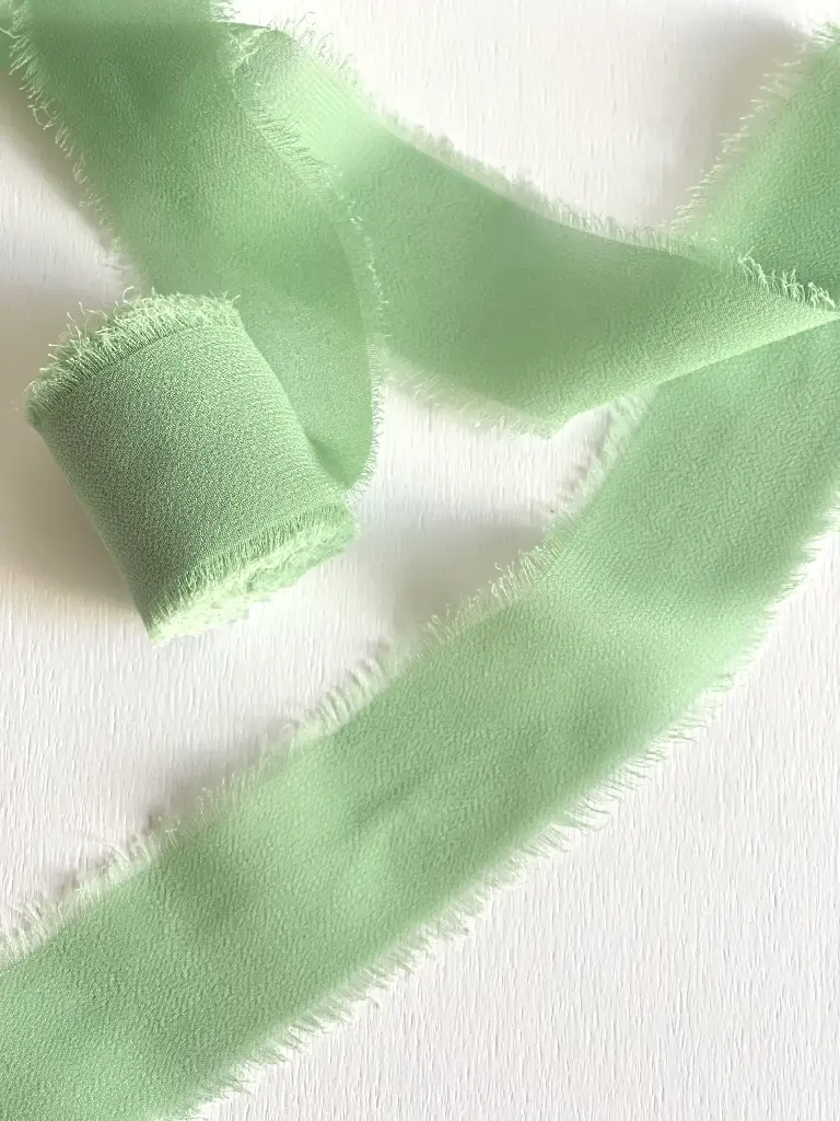 Chiffon Deshilachado - Pistache