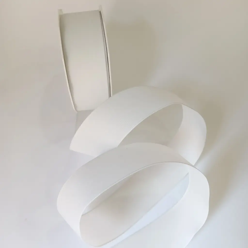Silk Ribbon Matte - White