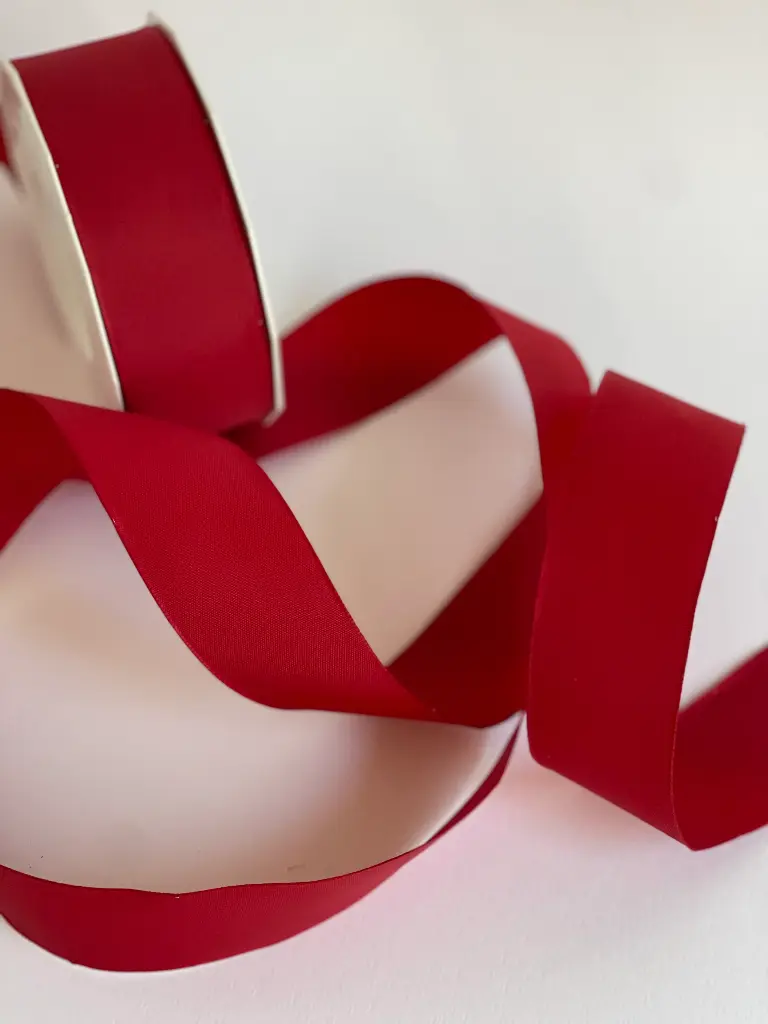 Listón de Seda Mate - Scarlet