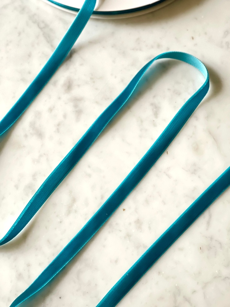 Liston Terciopelo - Turquesa