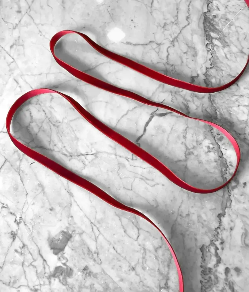 Liston Terciopelo - Rojo Quemado