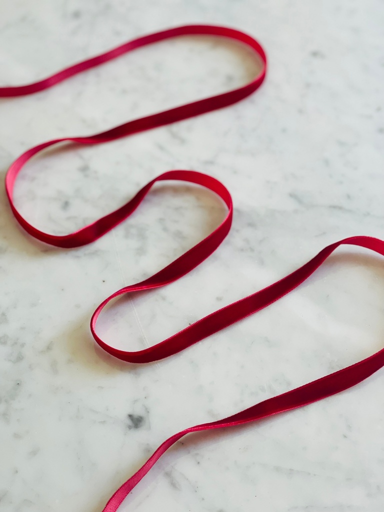 Liston Terciopelo - Rojo Quemado