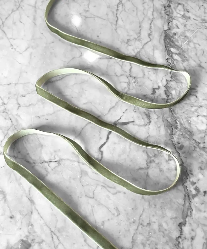 Liston Terciopelo - Verde Olivo