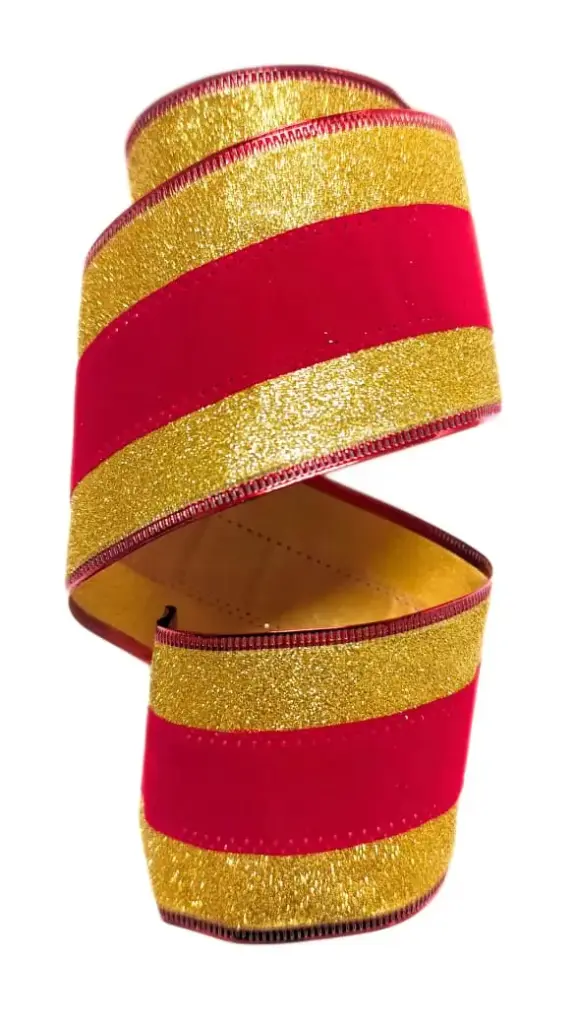 Listón Navideño -  Velvet Glitter