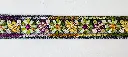 MH - Tul Bordado Flores 7/8" - Negro