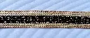 MH - Tira Yute 7/8" - Oro y Negro