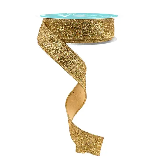 Listón Navideño - Confetti Glitter