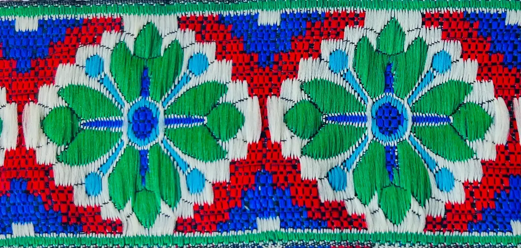 MH - Tira Multicolor 5 cm - Verde, Blanco, Rojo.