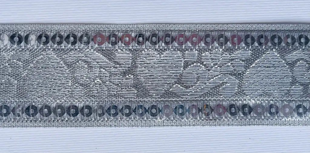 MH - Tira Plata 3.8 cm - Corazones.