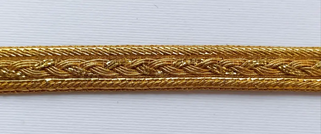 MH - Tira Lurex Trenzado 5/8" - Oro.