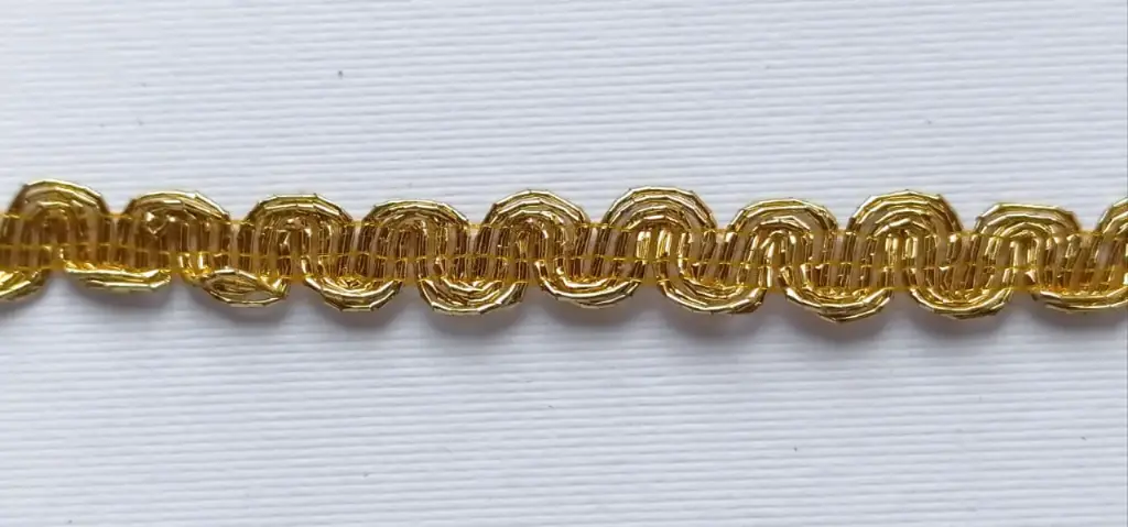 MH - Tira Lurex 3/8" - Ondas en Oro.