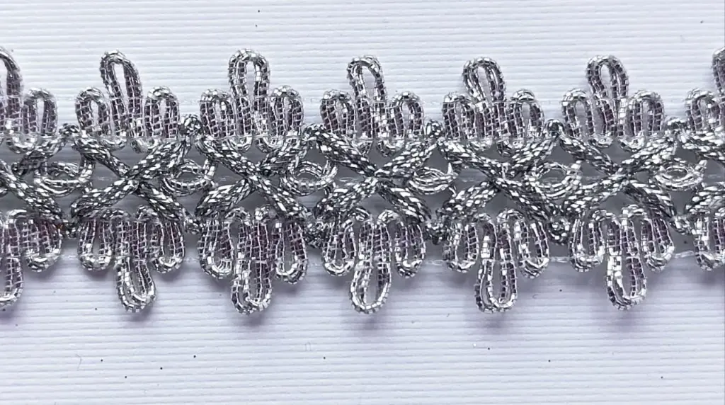 MH - Tira Lurex 3 cm - Plata