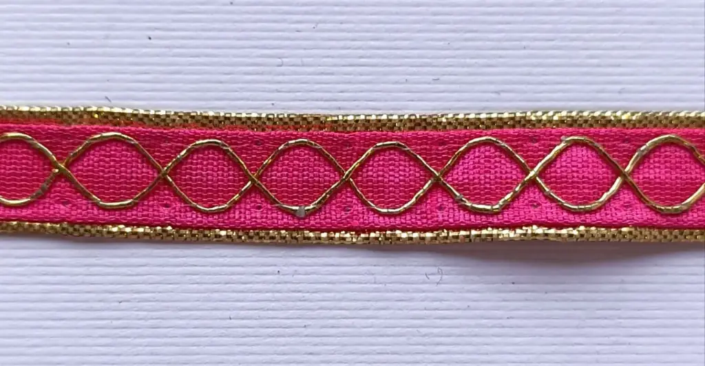 MH - Tira Hindú 3/8" - Oro y Rosa.