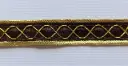 MH - Tira Hindú 3/8" - Oro y Cafe.
